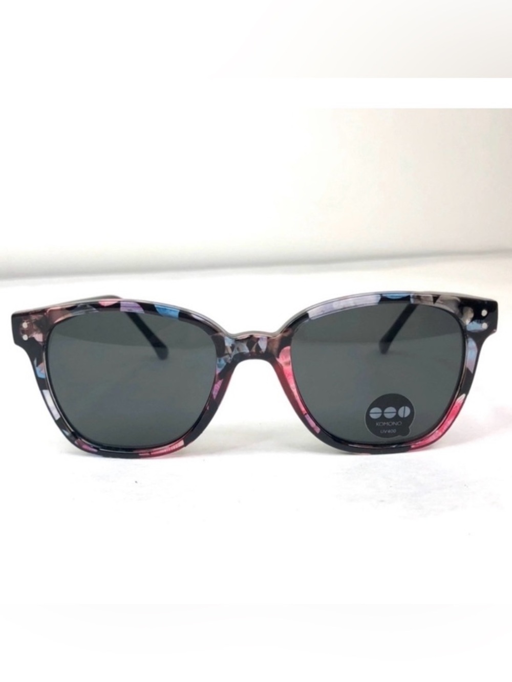 KOMONO Renee Floral Sunglasses NEW pink black